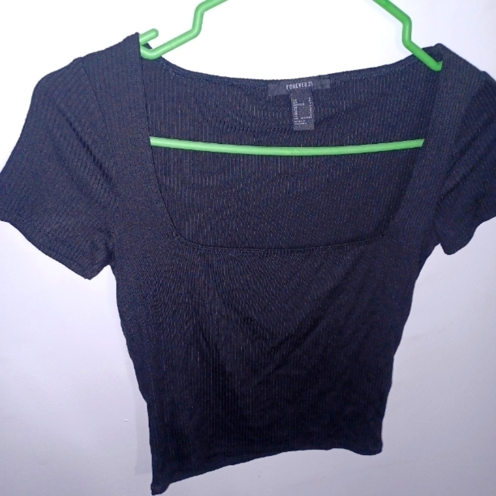 Forever 21- Black Knit Top W Sz Small